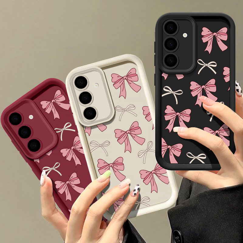 Phone Cases Galaxy A16 5G - Casing Silikon dengan Desain Dasi Kupu-Kupu