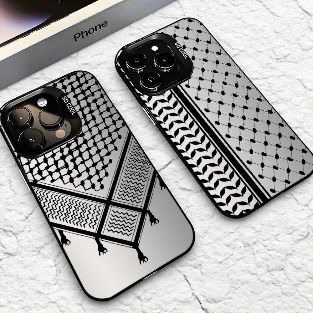 Phone Cases For Iphone 16 - Casing Ponsel Keffiyeh Palestina Untuk IPhone